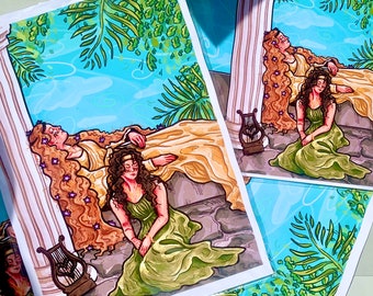 Sapphic Violets A4 Art Prints
