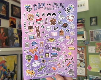 Dan and Phil Decor, A5 Sticker Sheet