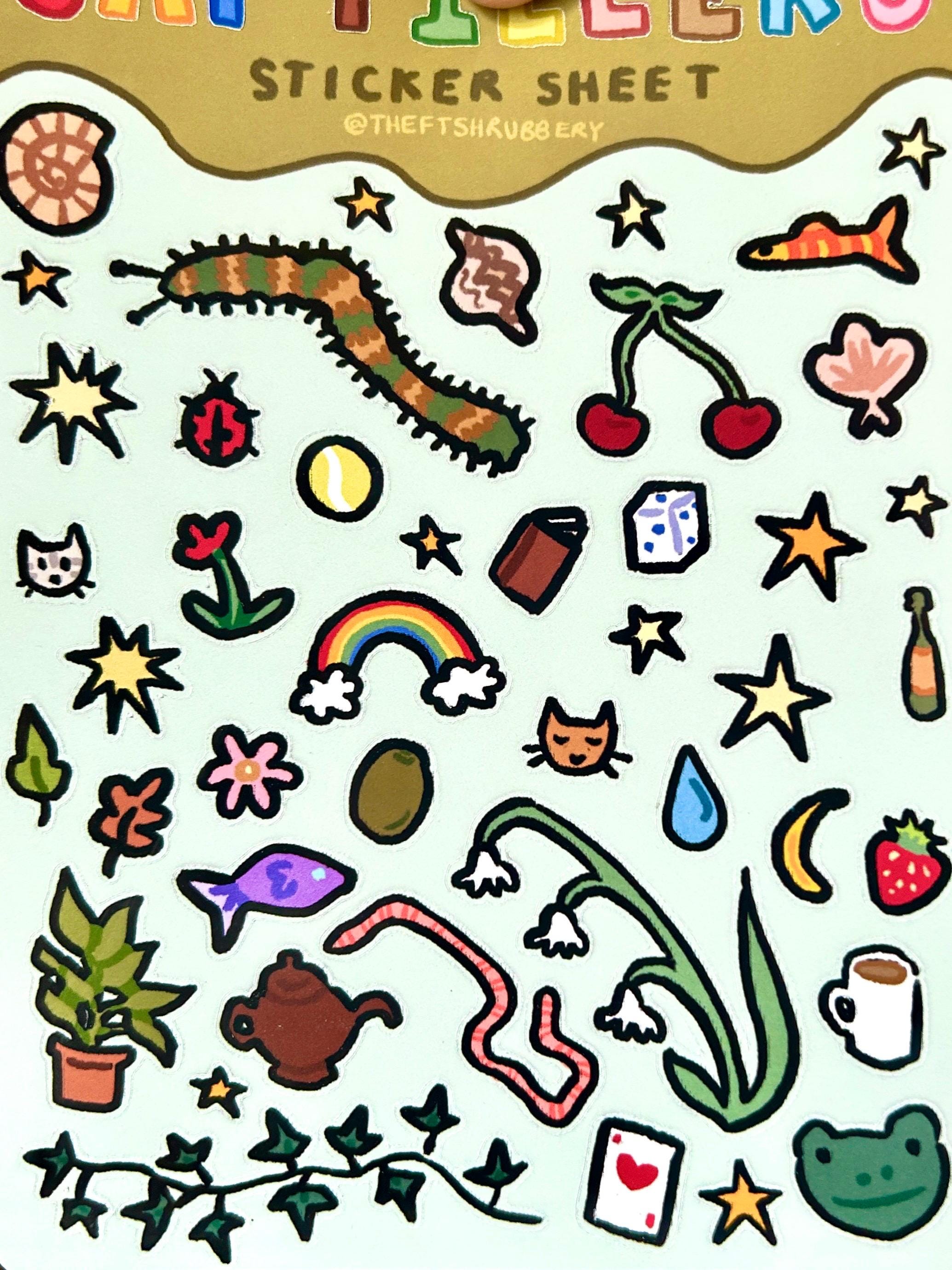 Gapped Sticker Gap Fillers A6 Sticker Sheet - Etsy
