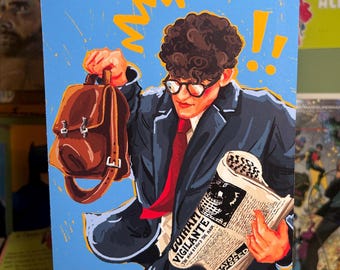 Clark Kent; Daily Planet reporter art print