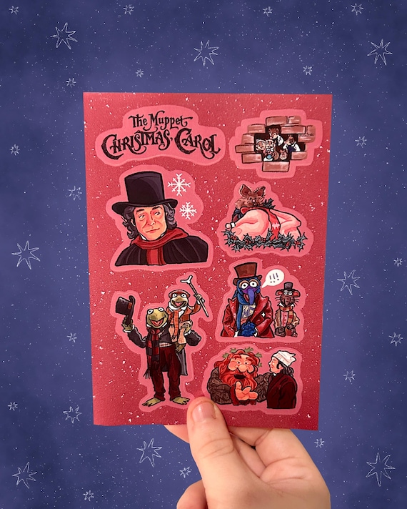 The Muppet Christmas Carol A6 Sticker Sheet