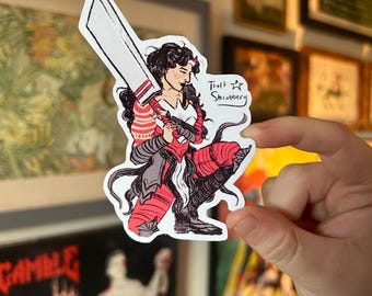 Pegatina de fanart de Absolute Wonder Woman