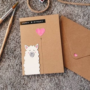 Birthday card "Happy Lama"
