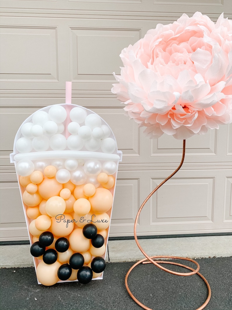 DIY Boba TEMPLATE ONLY Boba Party Ideas Bubble Tea Party Etsy