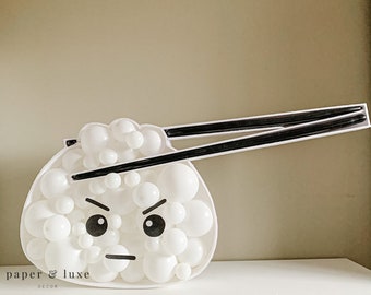 DIY knoedelballonnen, knoedelverjaardagsthema, knoedelthema babyshower, knoedelthemafeest, knoedelfeestdecoraties, xlb, baobroodje