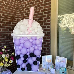 DIY boba balloon workshop, boba party ideas, bubble tea party ideas, diy boba party, boba balloons, bubble tea kit, boba tea, boba milk tea