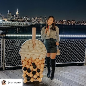 DIY boba balloon workshop, boba party ideas, bubble tea party ideas, diy boba party, boba balloons, bubble tea kit, boba tea, boba milk tea