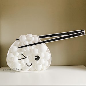 DIY bao balloons, bao birthday theme, bao theme baby shower, bao birthday party, bao decoration, bao decor, chinese bun decoration, bao bun