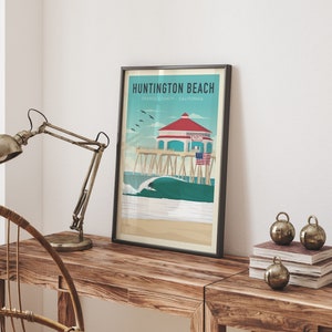 California Ocean Art in farmhouse office
