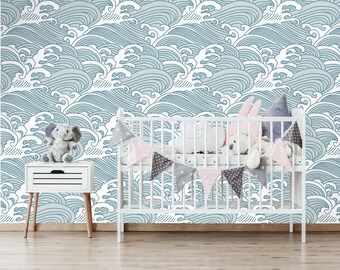 Waves Wallpaper Etsy