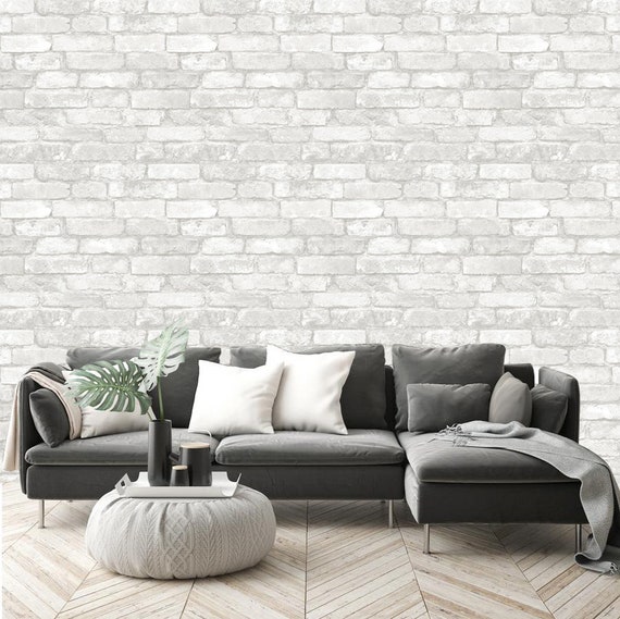 Removable Wallpaper Brick Wallpaper Wall Mural Self Adhesive Etsy