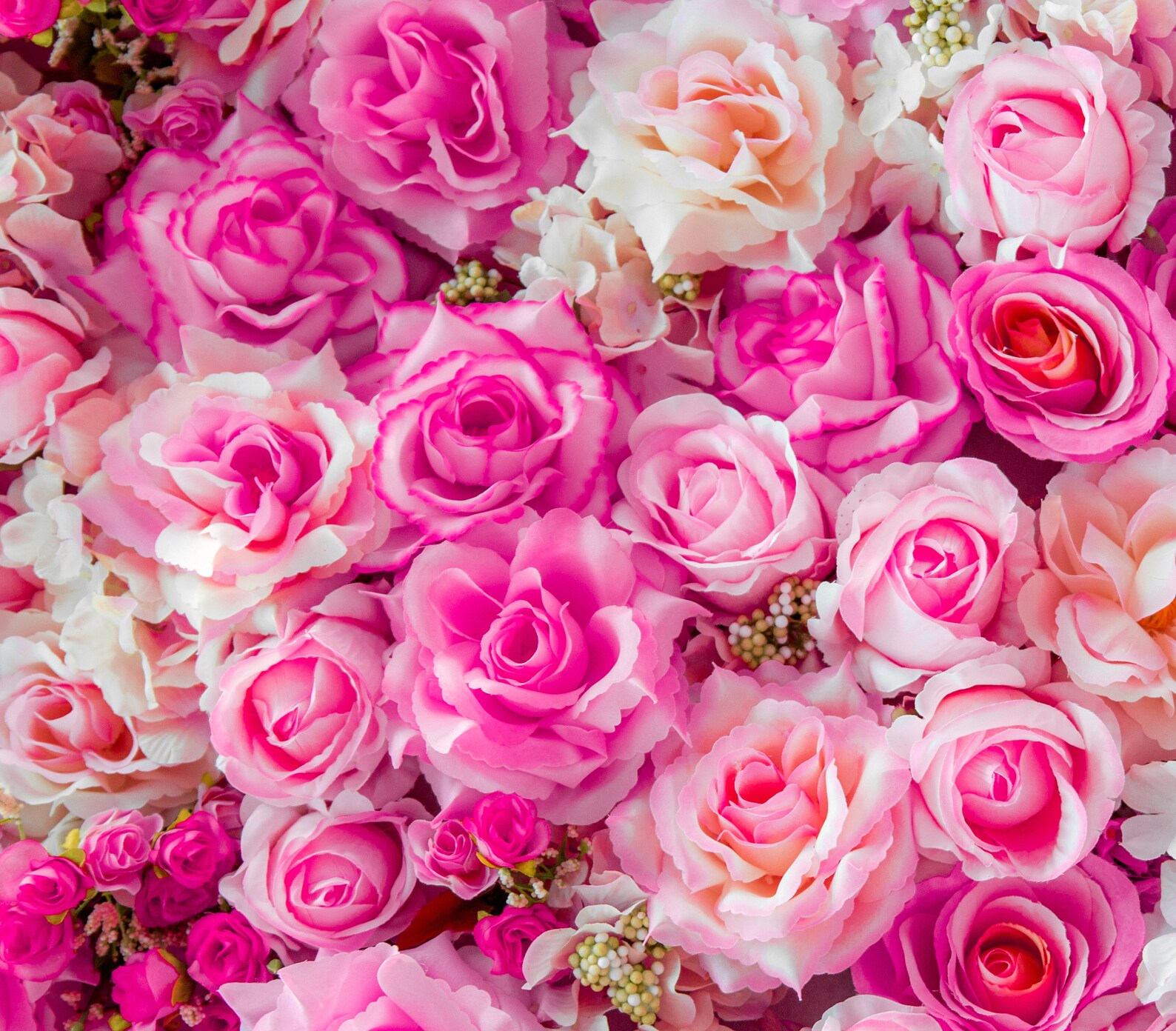 Soft Pink Color Roses Flower Wallpaper Bedroom Wall Mural Etsy