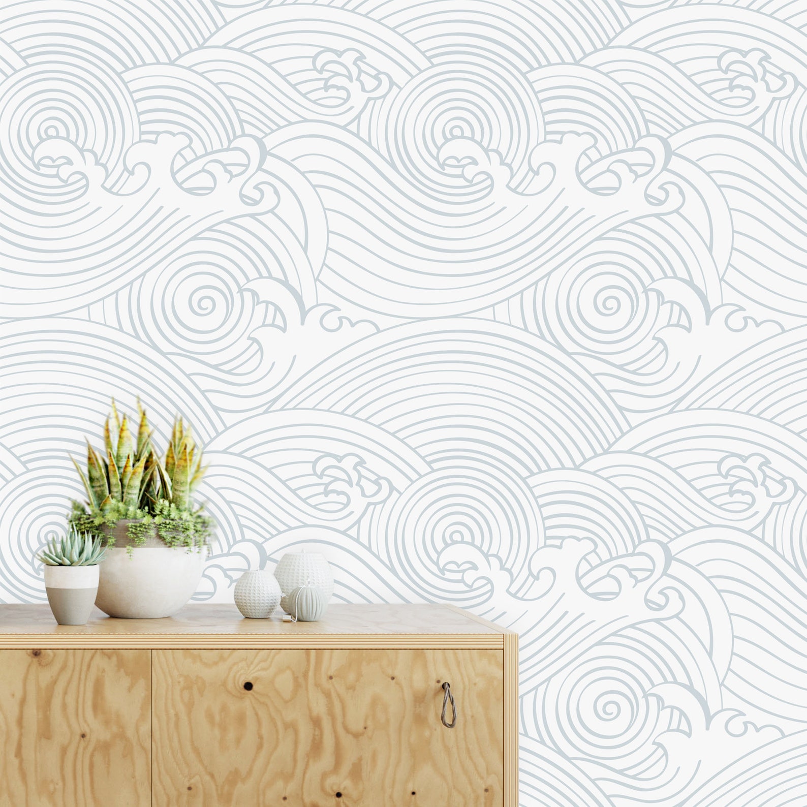 Ocean Waves Wall Mural Removable Wallpaper Self Adhesive Etsy
