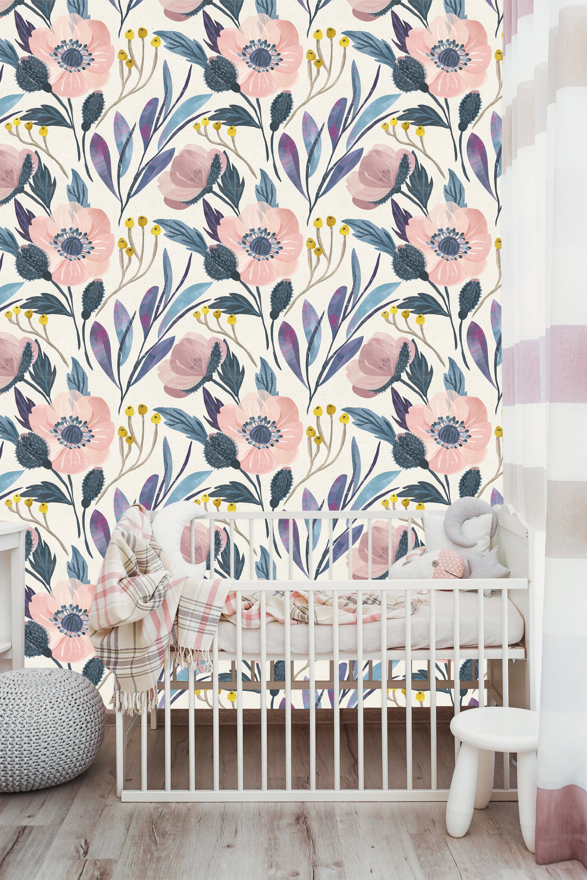 Removable Wallpaper Nursery Wallpaper Self Adhesive Wallpaper - Etsy