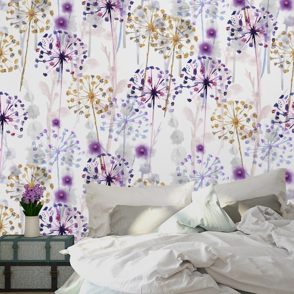 Purple and Gold Wallpaper - Etsy