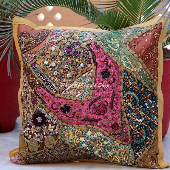 Black Plain Cushion Cover Decorative Indian Pillow Toss Sofa Throw