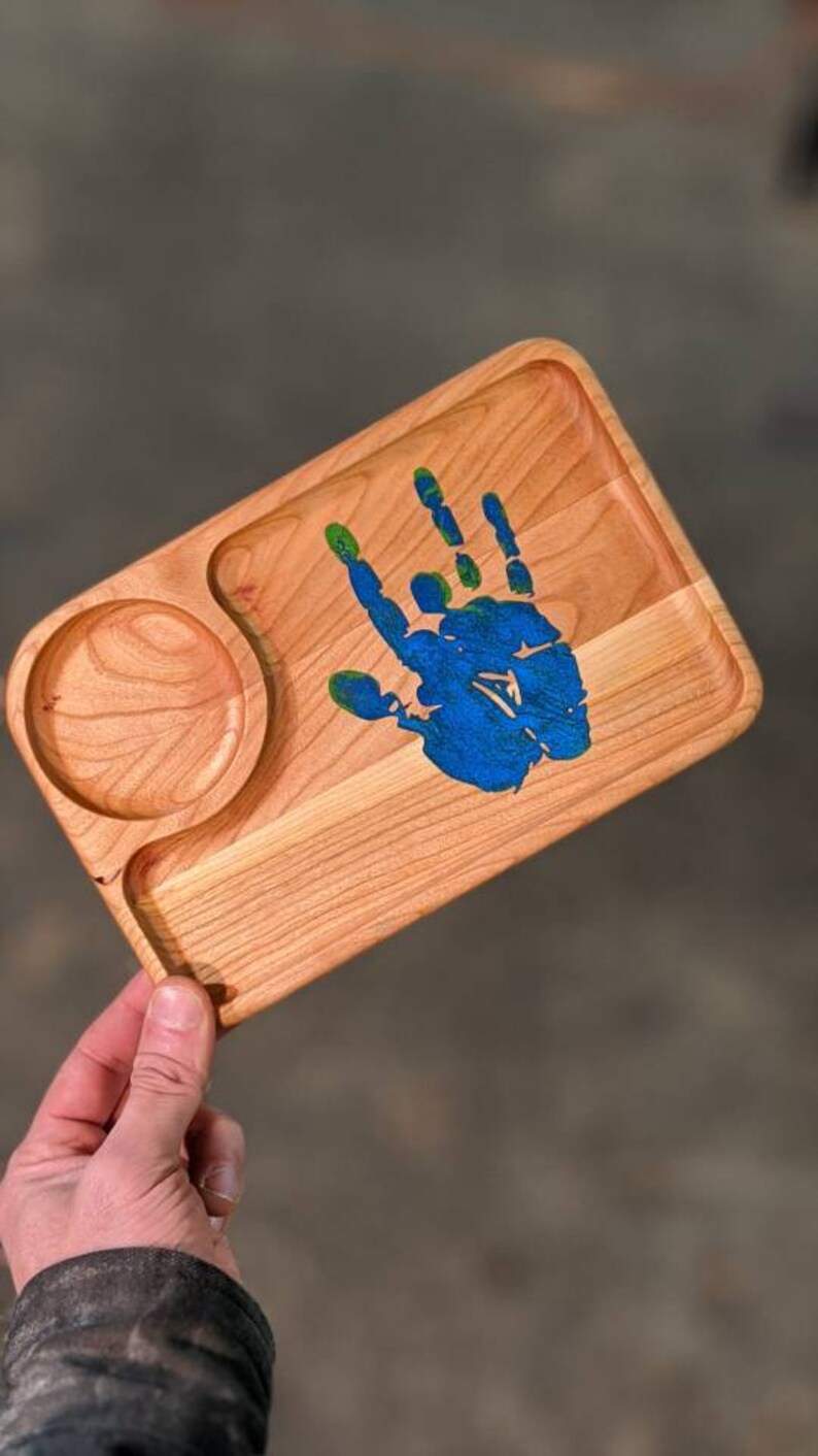 Handmade Wooden Rolling Tray V2 Etsy
