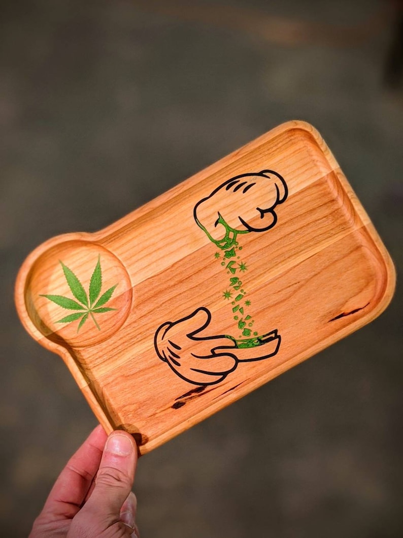 Handmade Wooden Rolling Tray V2 Etsy