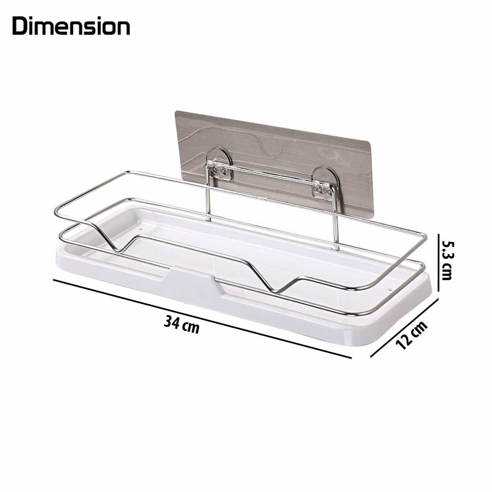  bywoods Bathroom Shelves, Self Adhesive Shower Shelves for  Bathroom (Wall Mounted, No Drill, Plastic, Pack of 3) : Home & Kitchen