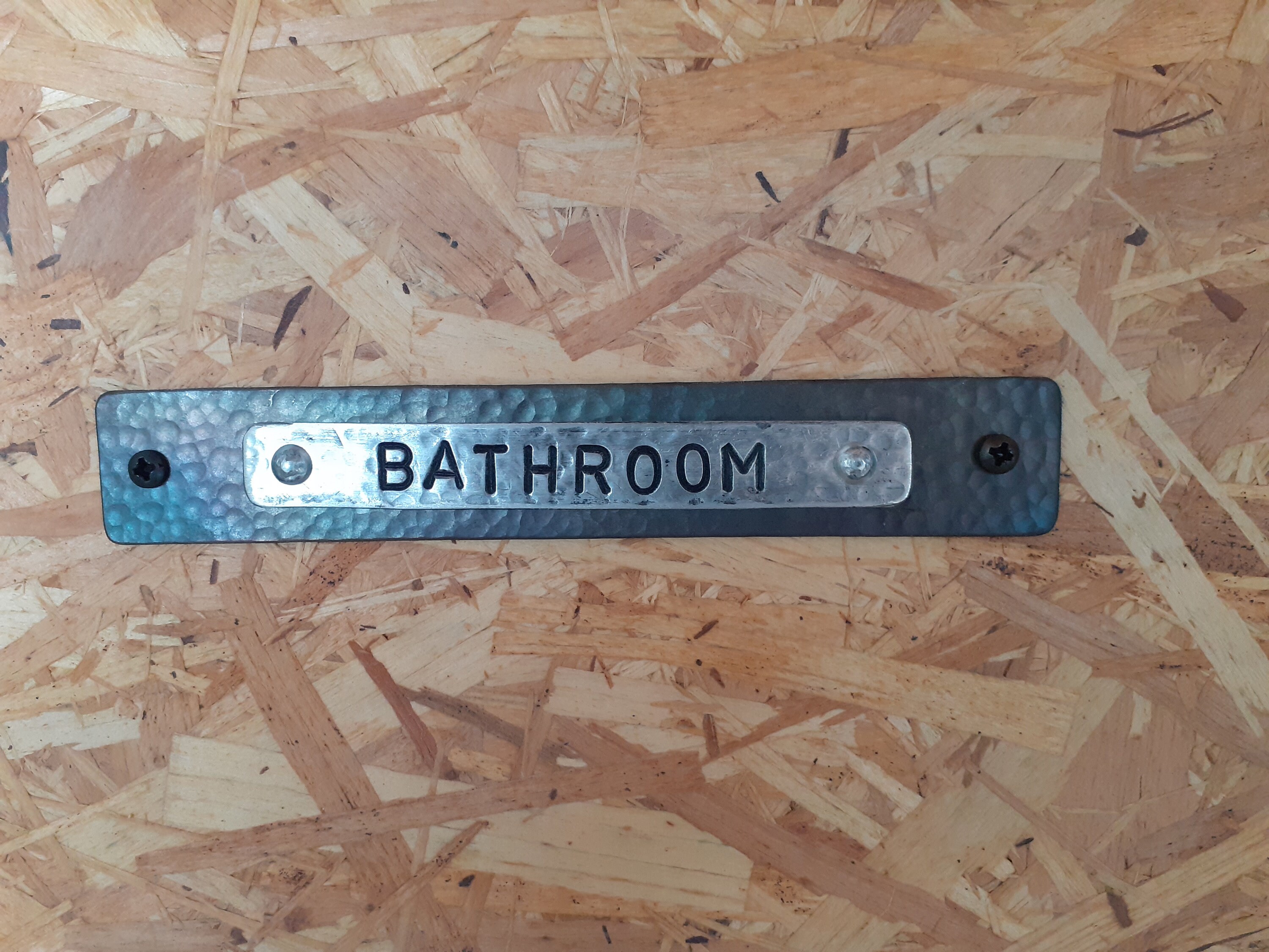 Personalized name wrought iron plaque with aluminum Etsy