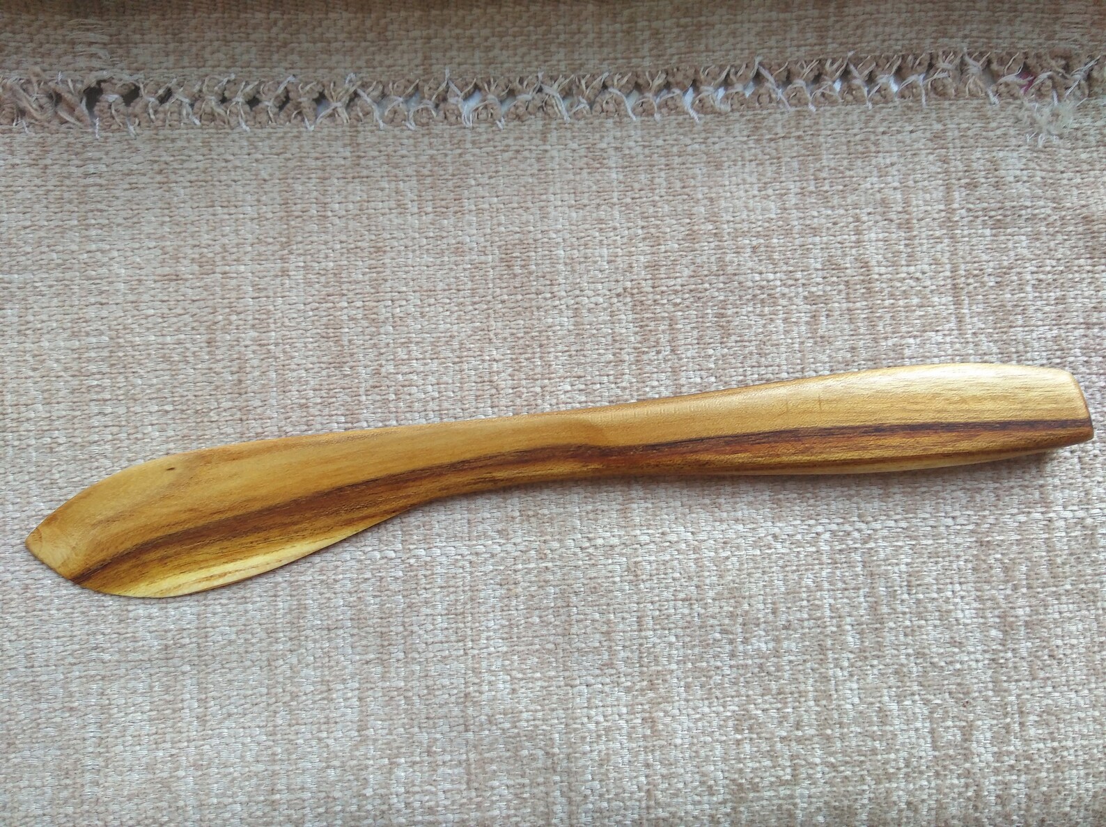 Carved Wooden Knife Spreader for Dips & Cheeses Acacia Wood Etsy