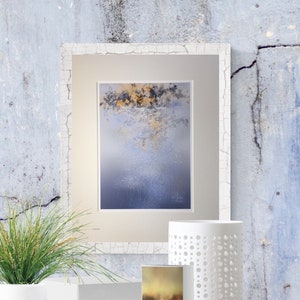 Art print 'Lakeside'. Abstract landscape art. Living room or bedroom wall art gift. image 2