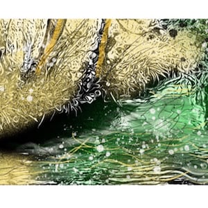 Wall Art Print. &#39;Dowally Burn&#39;. A landscape digital art print. Wall art for the home or office