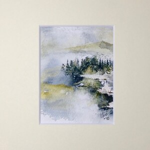 Original Wandkunst. Aquarell Landschaftsmalerei #5487
