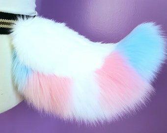 Trans Flag Fursuit Tail Nub