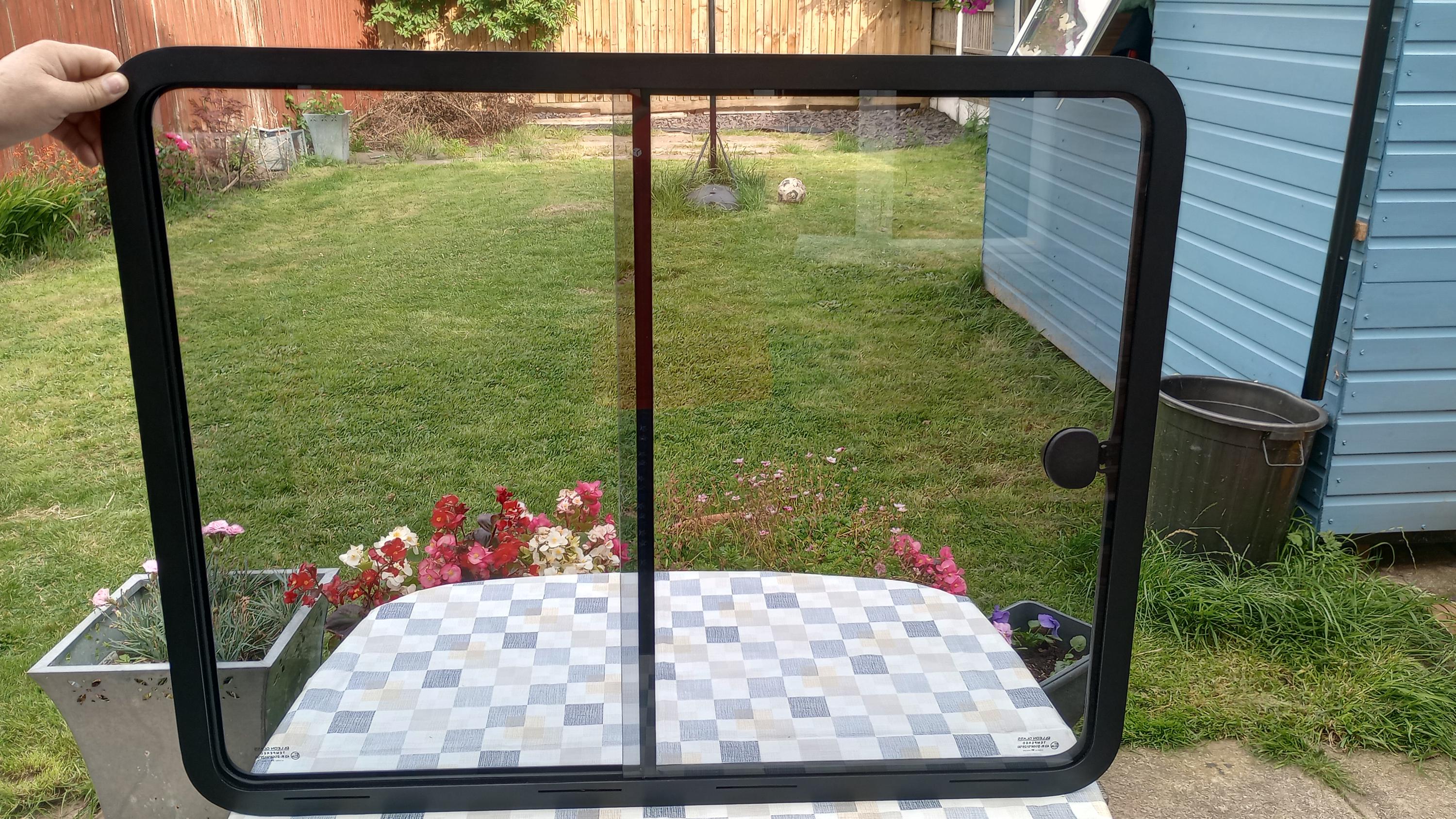 Shield Autocare 700x400mm Camper Window For Van Conversion - Double Glazed With Blind & Flyscreen