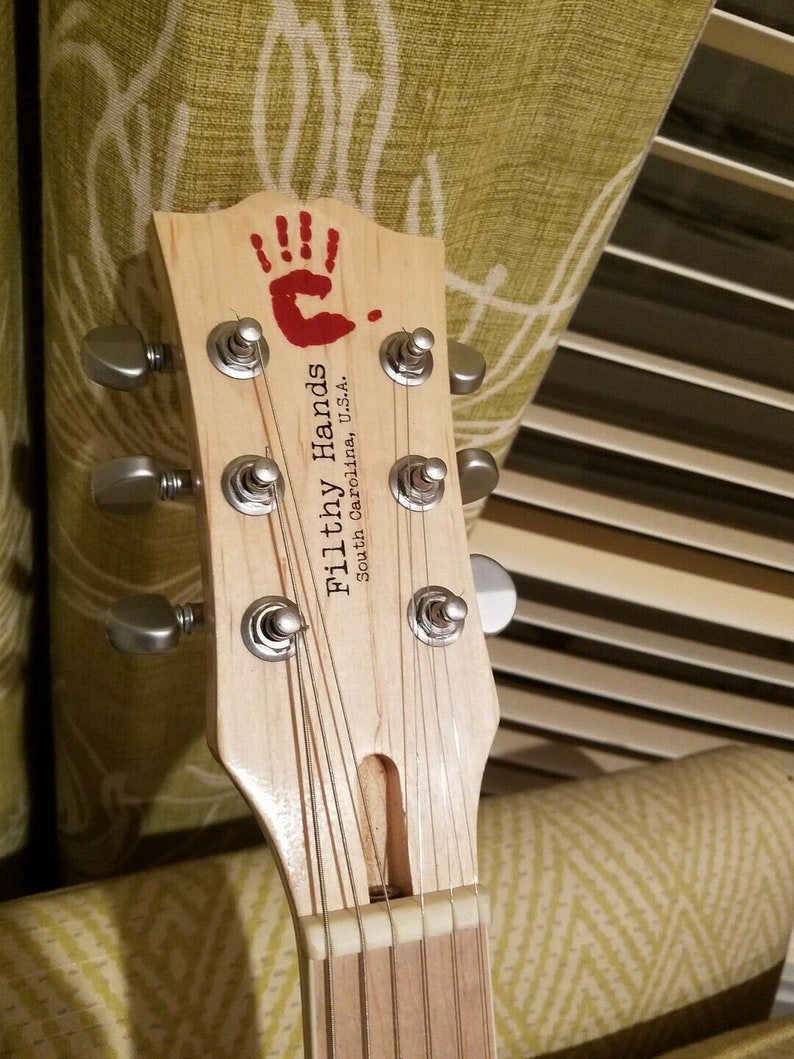 Custom Guitar Waterslide Headstock Decals Etsy