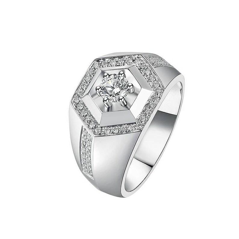 Lab Grown Diamond Ring Mens Engagement Ring Luxury Etsy