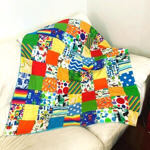 Baby Boy Quilt - Bright