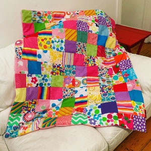 Baby Girl Quilt - Bright