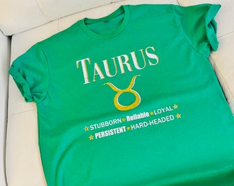 Taurus Zodiac T-shirt, Taurus Horoscope Shirt, Taurus Astrology Shirt, Taurus Sign Shirt, Zodiac T-Shirt, Taurus T shirt, Birthday Shirt