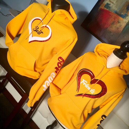 customize best friend hoodies