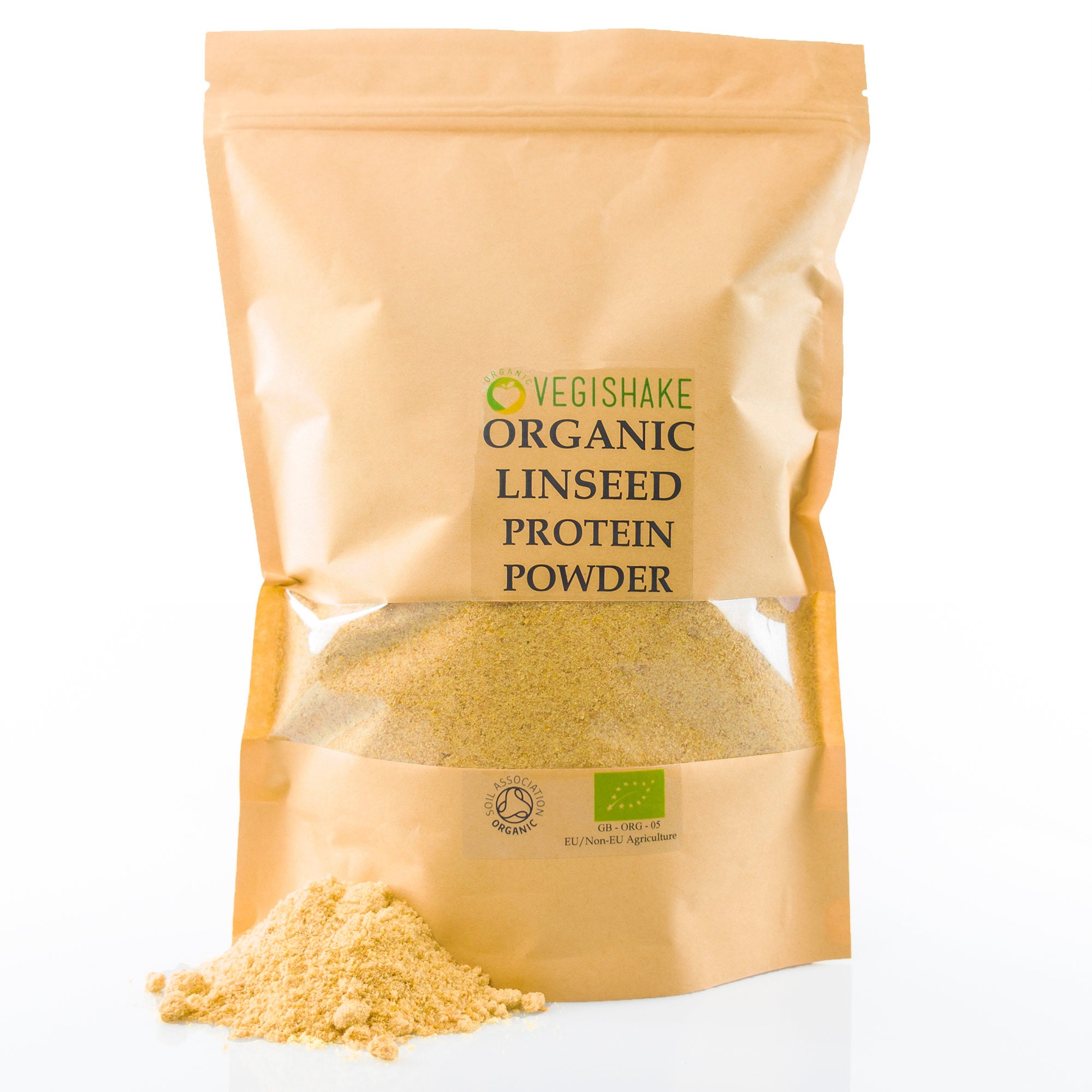 Organic Vegan Linseed Flax Seed Protein Powder 30g High Etsy
