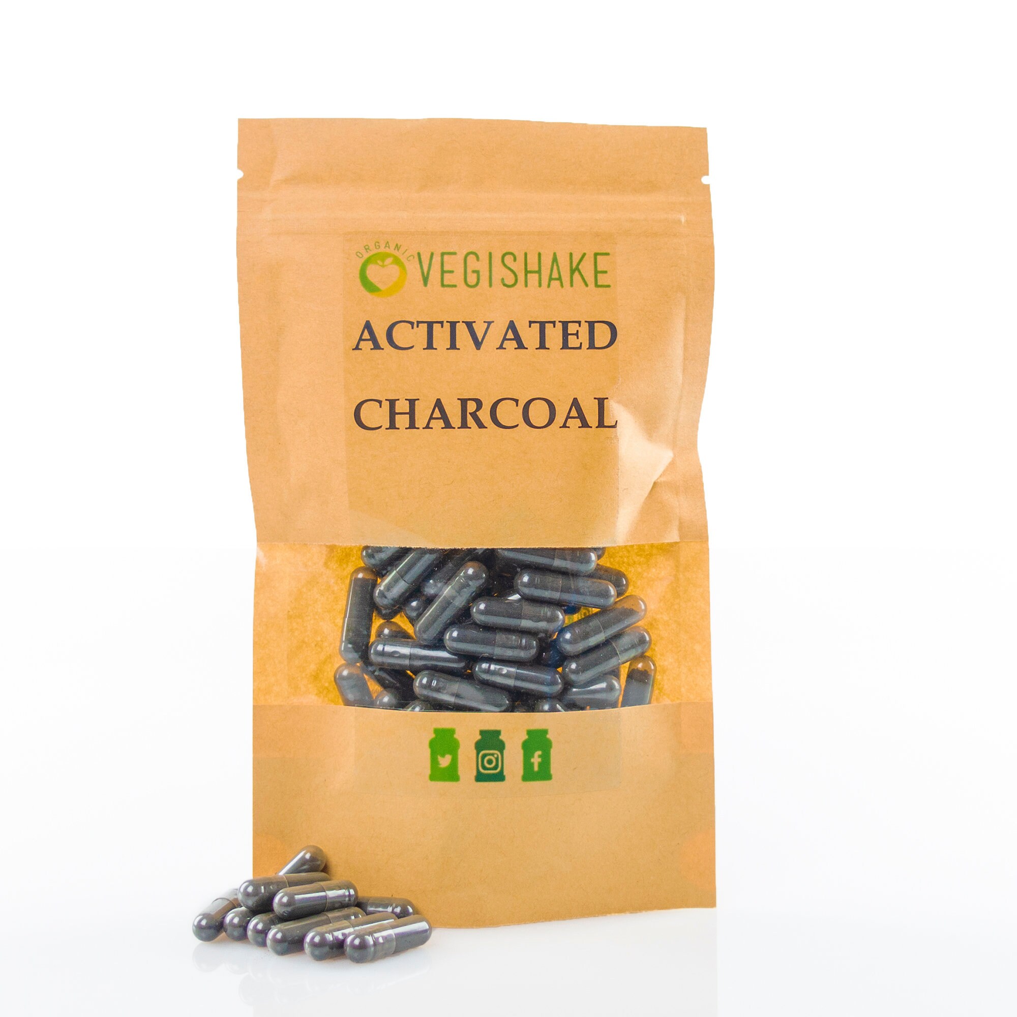 Activated Charcoal Vegan HPMC Capsules 500mg Strong Body Detox Etsy