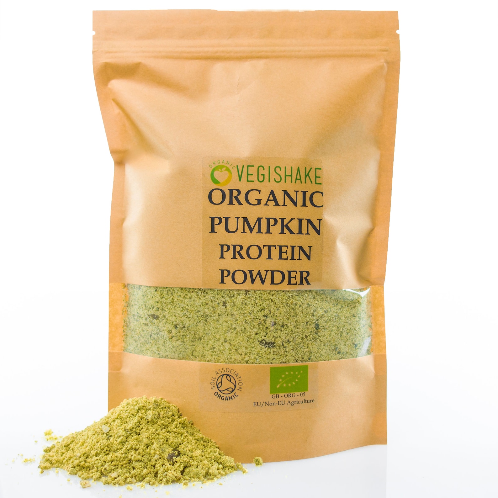 Organic Pumpkin Seed Protein Powder Linden Indig High 60g Protein BCAA
