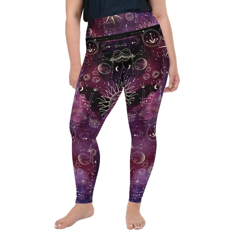 Sun and Moons Plus Size LeggingsFREE U.S.ShippingSize 2XL to 6XLWomens Wife Mother Sister Daughter Aunt gift idea