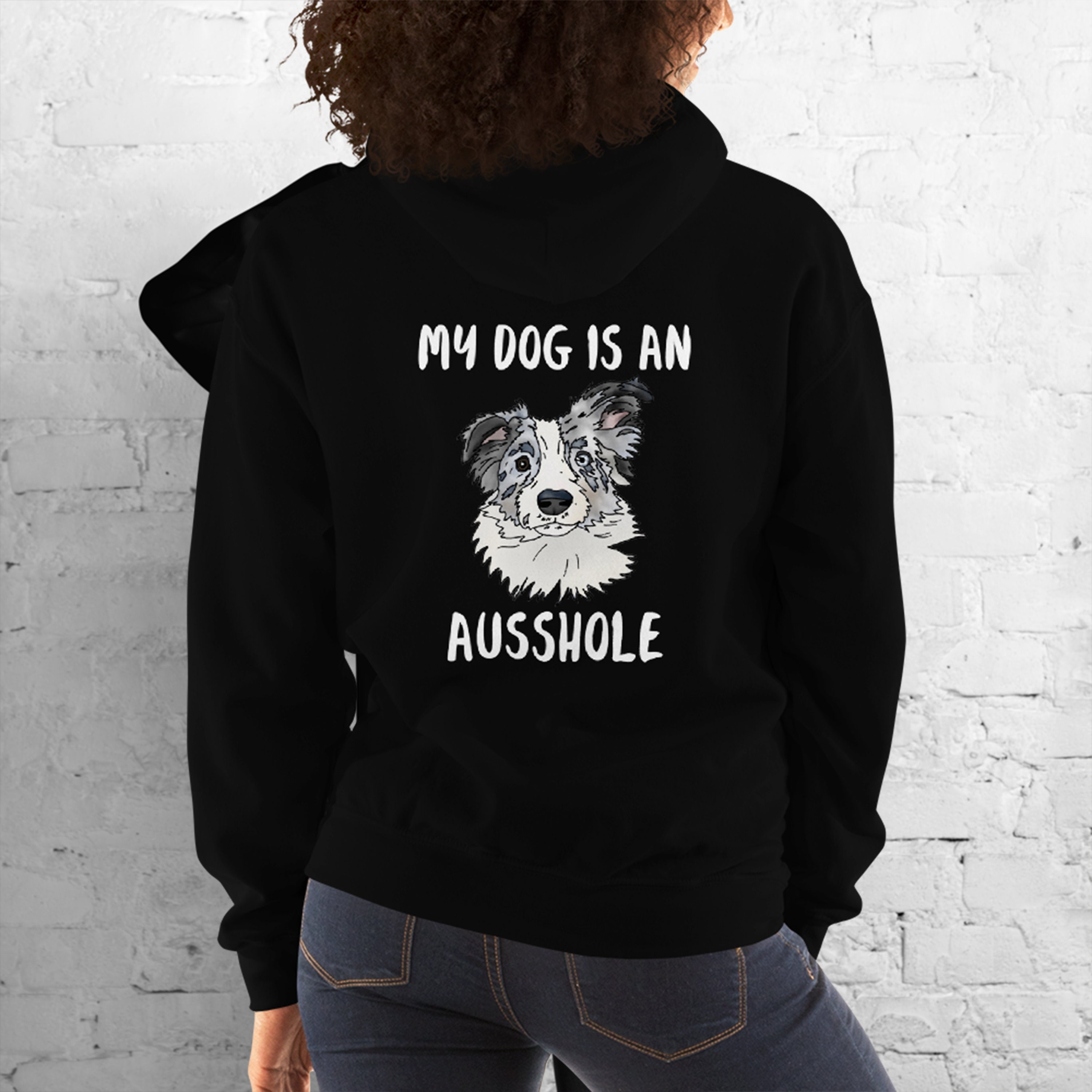 Dog Hoodie Australian Shepard Ausshole /FREE Etsy