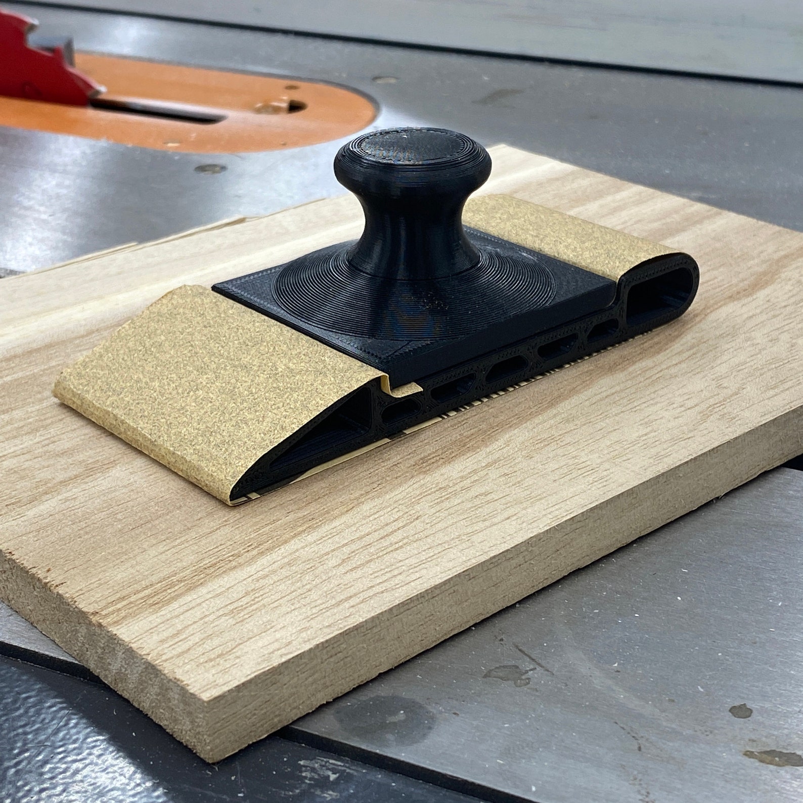 Sanding block with handle/ 3D printed sandpaper holder/FREE Etsy