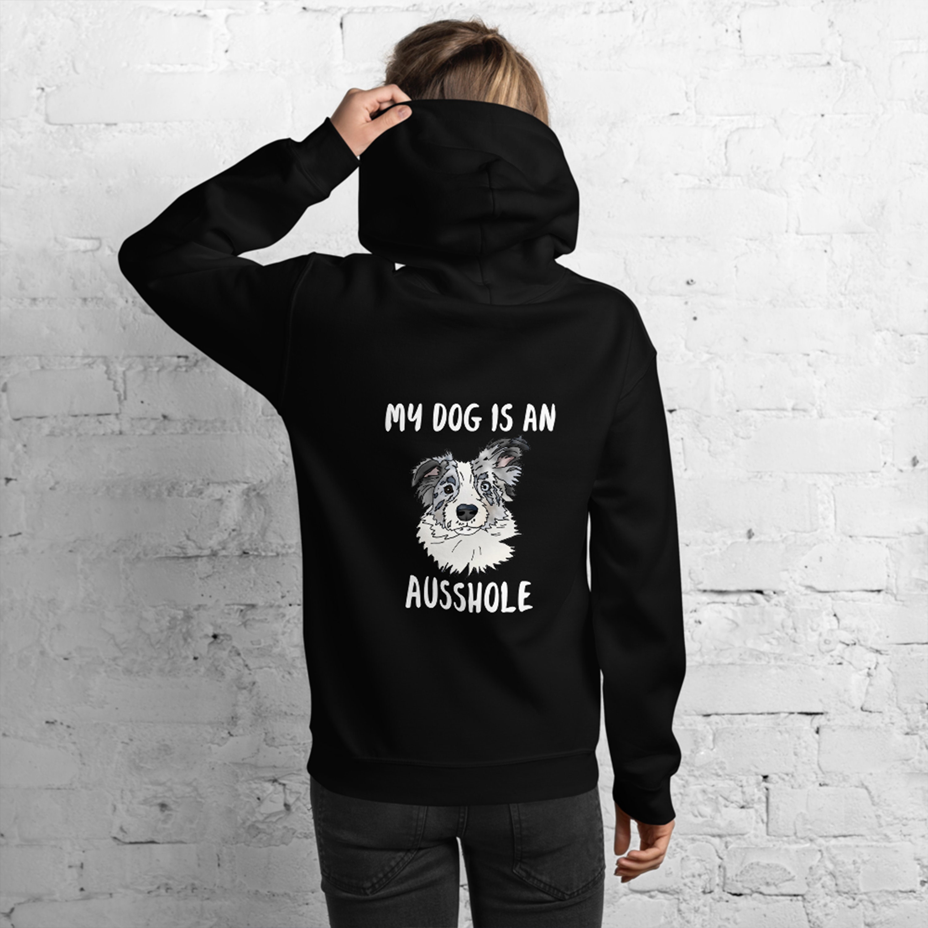 Dog Hoodie Australian Shepard Ausshole /FREE Etsy