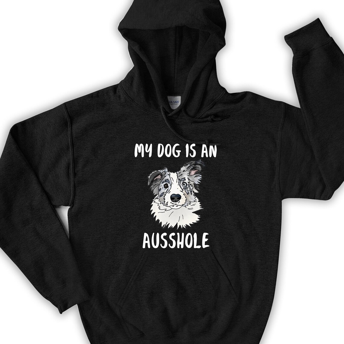 Dog Hoodie Australian Shepard Ausshole /FREE Etsy