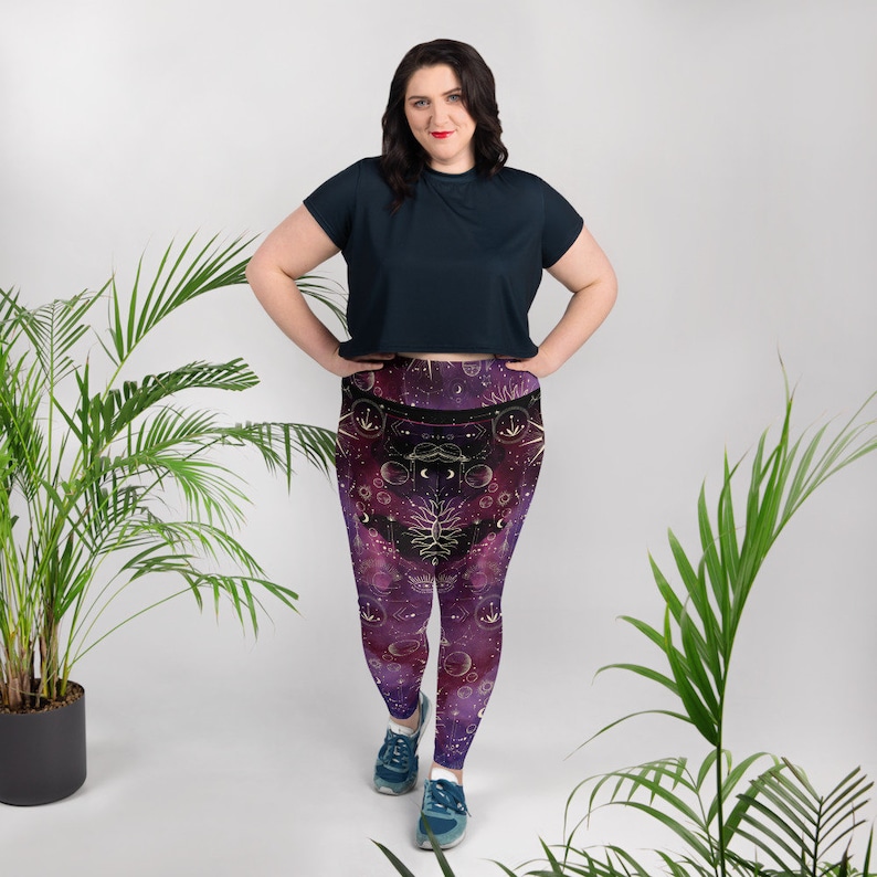 Sun and Moons Plus Size LeggingsFREE U.S.ShippingSize 2XL to 6XLWomens Wife Mother Sister Daughter Aunt gift idea