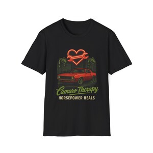 Camaro Therapy T-Shirt -  Car Lovers Tee, Perfect for Muscle Car Fans, Camaro Gift, Muscle Car Shirt