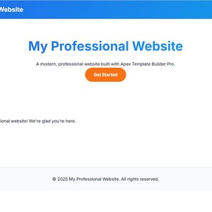 Apex Website Template Builder PRO • Multi-Page Generator • SEO Tags + Analytics • Modern/Mobile Layouts • Business Website Kit