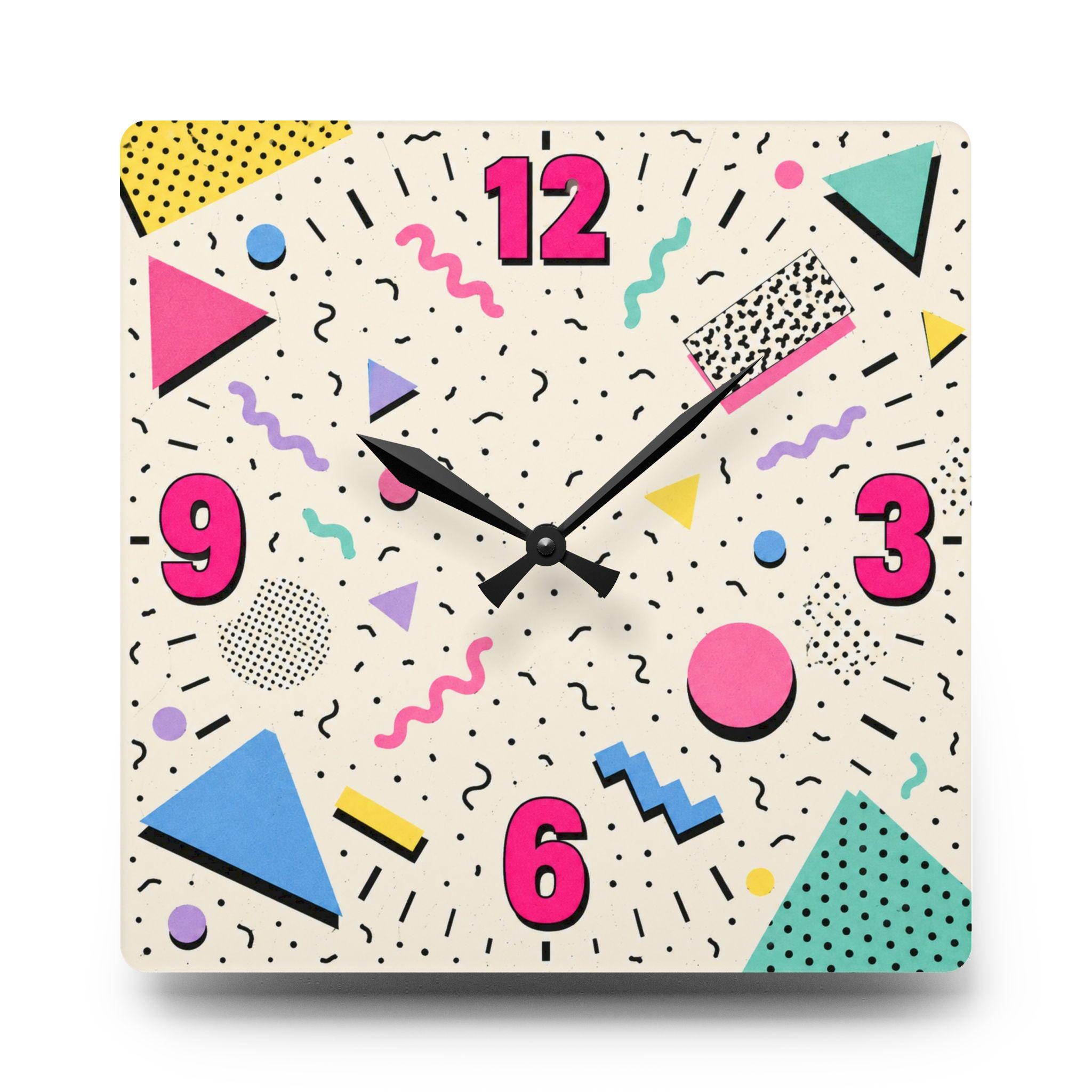 90's Wall Clock - Etsy