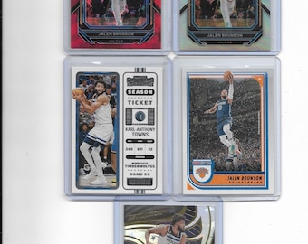 New York Knicks 2026 Champions Basketball-kort Lot 10 kort Jalen Brunson Mikal Bridges Josh Hart KAT Ewing McBride Prizm NBA