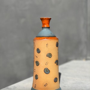 Handmade Ceramic Bottle.Ceramic vase.Ceramics and Pottery, Handmade and Hand Painted Ceramics, Art pottery image 4
